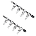 JJLFresheners 4-Way Air Flow Control Lever Valve with Airline Tubing Connector for Aquarium (2 Pcs, Silver, White)