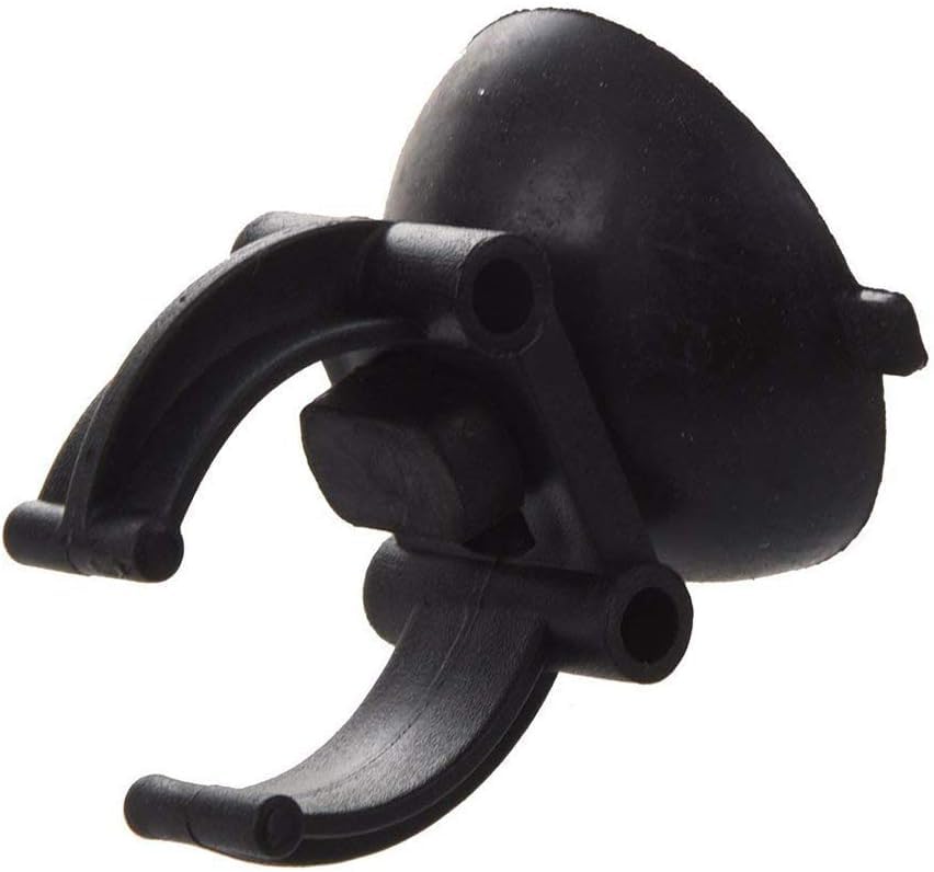 2 PCS Black Suction Cup Fish Tank Aquarium Heater Rubber Clip Airline Tubing Glass Holder Pet Supplies Cost- Effective Fashion in Practical Aquarium Pumps and Filters