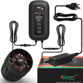 hygger DC Powerful Wave Maker For Aquarium, Quiet Aquarium Circulation Water Pump Adjustable Flow Freq, 4 Waves/Night/Feed Modes, Magnetic Holder Display Controller - size: 18W for 55~70Gallons