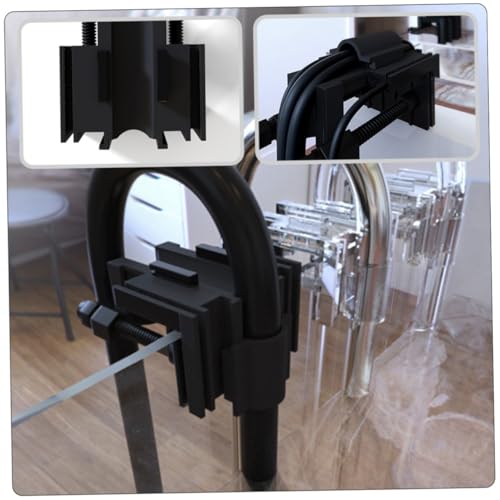 SUPVOX 2Pcs Fish Tank Clips Multi Functional Aquarium Pipe Holders for Tubing Wires Space Saving Design Secure Fixing Clamps for Fish Tanks