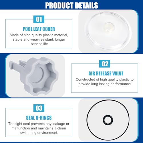 XT SF15110 Pool Leaf Trap Cover Lid with O-Ring Sand Filter Compatible with SF80110-1, 26361EH 26361W, 26337EH 28645EG