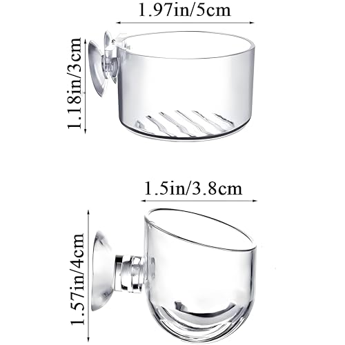 2Pcs Aquarium Plant Pot, Fish Tank Planter with Suction Cups, Plants Holder Decoration Cup
