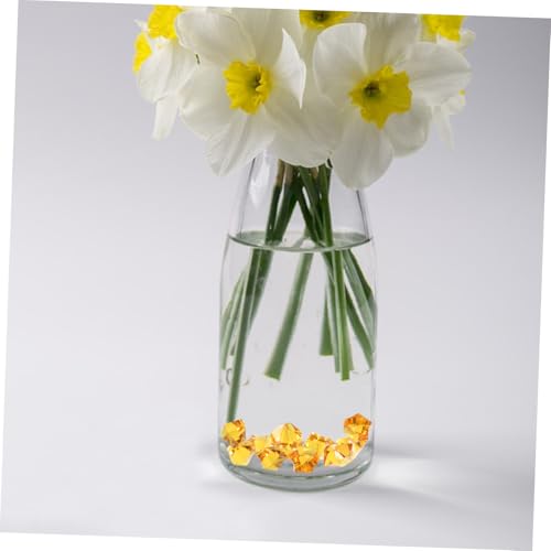 KALLORY 220Pcs Clear Acrylic Fake Crushed Ice Rocks for Vases Table Scatter Party Decoration Arts Crafts Irregular Design for Fish Tanks and Events