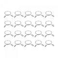 uxcell Fuel Line Hose Clips, 20pcs 13mm ID Fit 14.5-15mm OD Hose 304 Stainless Steel Water Pipe Air Tubing Spring Hose Clamps for Motorcycle Scooter - size: 13mm