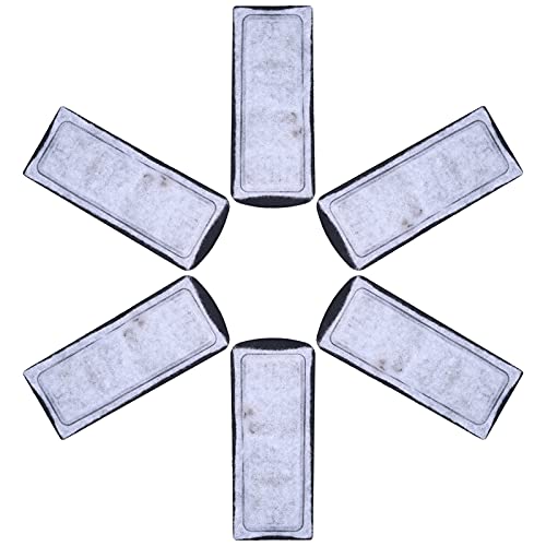 Watris Veiyi Fish Tank Filter Cartridge, 6Pcs Aquarium Filter Cotton Replacement, Wall Mounted Filter Accessory Cartridge Carbon Supplies, 5.3x2.2in