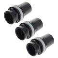 MroMax 32mm/1.26" ID PVC Aquarium Water Pipe Connector Joint Straight Tubes Hose Connector Fish Tanks Accessories 3pcs