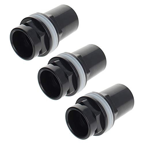MroMax 32mm/1.26" ID PVC Aquarium Water Pipe Connector Joint Straight Tubes Hose Connector Fish Tanks Accessories 3pcs