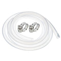 uxcell Silicone Tubing 12mm(1/2") ID 18mm OD 10ft Silicone Rubber Tube Air Hose Water Pipe Clear with Clamps - size: 12mm x 18mm