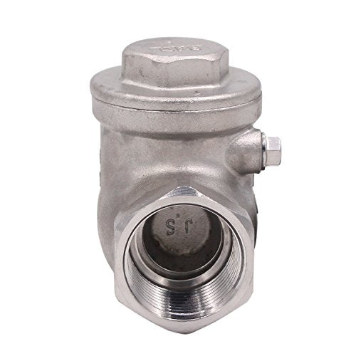 1 Inch Swing Check Valve - WOG 200 PSI Stainless Steel SS304 CF8M NPT - size: 1 Inch, style: Swing