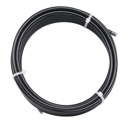 LokoCar Nylon Air Line 25ft 1/4" OD Pneumatic Nylon Tube DOT Approved SAE J844 Airline For Air Brake Tubing or Fluid Transfer Black - size: 1/4" OD 25 Feet