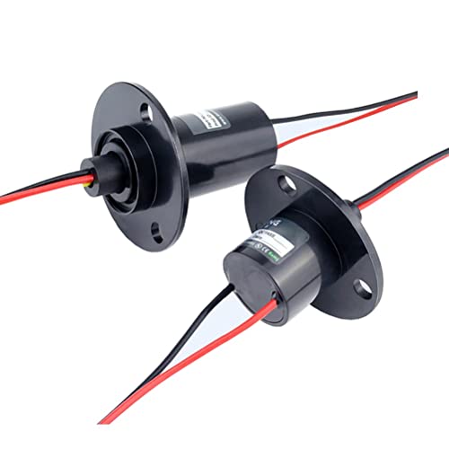 Slip Ring Electrical Slip Ring Slip Ring Electrical Connector Slip Ring Connector Motor Slip Ring Rotating Connector 2 Wires 10A Diameter 22mm - style: 2 Wires 1-10A Diameter 22mm