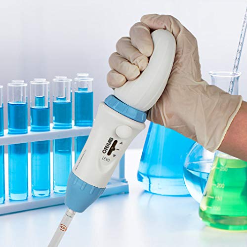 ONiLAB Lab Serological Pipette Controller, Manual Pipette Filler, 0.1-100mL,ABS, Light Blue… - style: con-lightblue