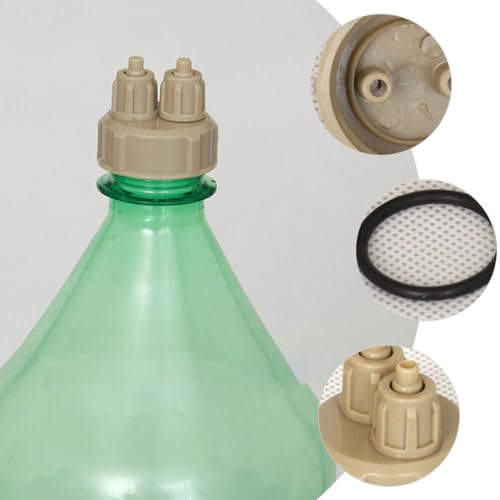 SUPVOX 4pcs DIY Reactor Bottle Cap, Aquarium Generator Carbon Dioxide Reactor Fish Tank DIY Quick Bottle Cap Air Diffuser Generator Part