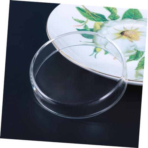 BESPORTBLE 1pc Glass Shrimp Feeding Bowl Round Dish for Fish Tank Glass Feeder for Shrimp and Reptiles Elegant and Aquarium Supply