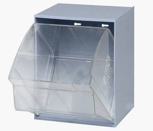Quantum Storage Systems QTB301GY 1 Drawers Tip Out Cabinet Part Organizer Gray 14" H x 12" W x 12" D - size: 14" H x 12" W x 12" D, style: 1 Drawers Tip Out Cabinet Gray