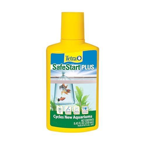 Tetra SafeStart Plus 250 mL, for Newly Set-Up Fish Aquariums - size: 250 ml, 8.45-Ounce
