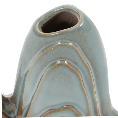 MAGICLULU Ceramic Mini Mountain - Fish Tank Landscape Decoration - Office Home Bonsai Decor Zen Garden Accessories- Ceramic Brush Holder