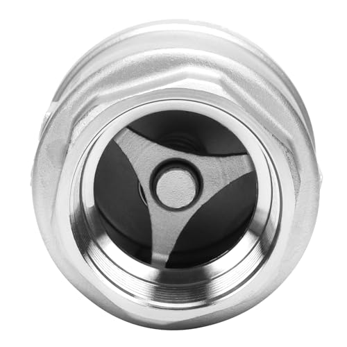 1-1/2 Inch Vertical Check Valve SUS304 Spring Loaded Check Valve in-line Low Cracking Pressure CF8M WOG 1000 - size: 1.5 Inch, style: Spring
