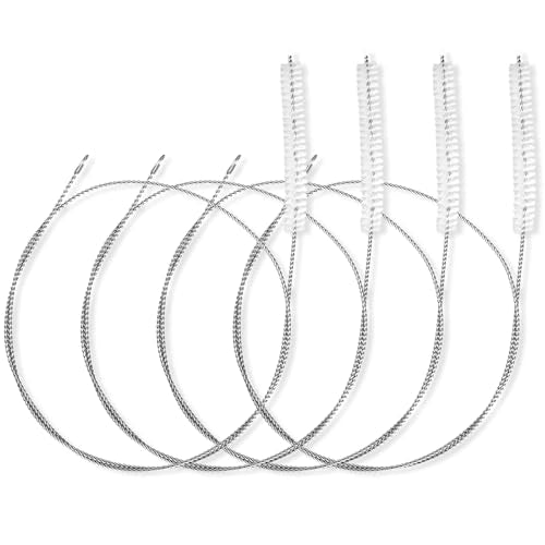 Ymapinc 4Pcs 39.4inches Pipe Cleaners Tube Straw Brush, Extra Long Cleaning Brush for Cleaning Straw Bottle Pipe Cleaners Long Laboratory Catheter - style: 1/2-inch