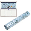 HEEPDD Aquarium Background, 91x50 Cm White Pebbles Pattern PVC Self Adhesive Wallpaper No Removal Terrarium Background for Fish Tank Decoration - size: 91*50CM