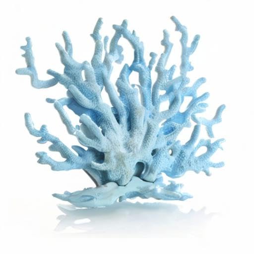 Gigicloud Artificial Aquatic Plants Fish Tank Fake Coral Multi-Purpose Pollution-Free Simulation Water Grass Small Aquarium Plants Artificial Aquarium Decoration - color: Ct107-pvc Blue