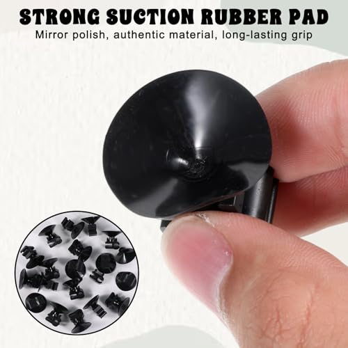 20 Pcs Aquarium Suction Cup Clip Professional Fish Tank Suctions Cup Clips, Small Suction Cups for Fish Tank Oxygen Tube Hose, Heating Rod Holders Clamps Aquarium Air Pump Accessories
