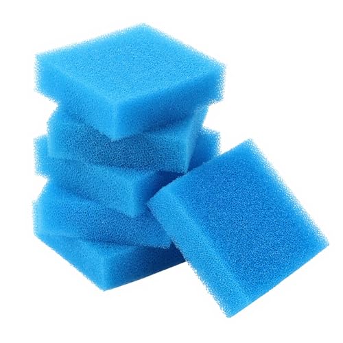 6PCS Aquarium Glass Cleaner Sponge, Non-Scratch Fish Tank Cleaning Sponge Fish Tank Walls Cleaner Tools for Aquarium Glasses 3.2×3.2×1 in