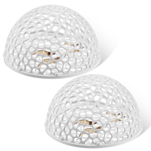 2 Pack Shrimp Hides for Aquarium Shrimp Dome Hide Fish Tank Porous Cave Shelter Hideout Ornament Tunnel Cave for Aquarium Small Fish Habitat Rest Hides Breeding