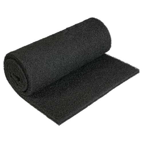 AQUANEAT Aquarium Activated Carbon Filter Media Pad for Fish Tank Pond Canister Filter (10.5" x 36") - size: 10.5" x 36"