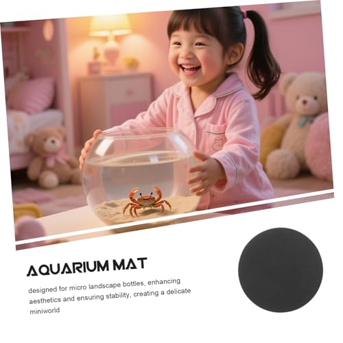 Aquarium Cushion Pad Shockproof Mat for Fish Tanks and Reptile Terrariums Easy to Clean Non-Slip Leveling Pad for Micro Landscapes - size: 25.00X25.00X1.00CM