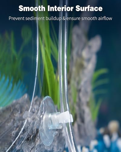 Pawfly Aquarium Airline Tubing 328 Feet Standard 3/16" Tubing for Fish Tank Air Pump Flexible Kink-Resistant Pure PVC Hose for Aquarium Garden Terrarium Pond