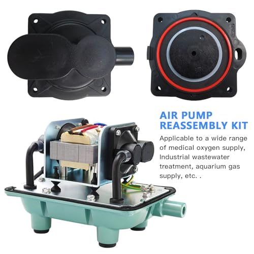 Upgraded 60/80 Air Pump Rebuild Complete Kit for Hiblow HP 80 HP 60 Aerators HP-80-0110 with White Switch