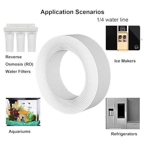 10-Pack Adhesive RO Tubing Holder Clips - for 3/8 Inch Water Filter Tube, Cable Management Mounts for Reverse Osmosis System, Refrigerator, Under Sink Organization (3/8 inch RO Tubing Mounting Clips)