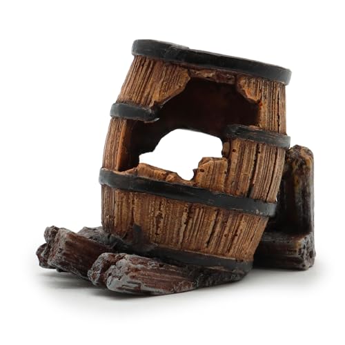 Wave Wood Barrel with Hole, Large