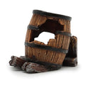 Wave Wood Barrel with Hole, Large