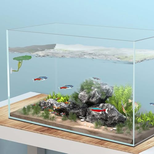 6Pcs Betta Fish Leaf Hammock, Soft Plastic Aquarium Plants, Resting Spot for Betta Fish Tank, Ideal for Sleeping, Resting, Hiding & Playing