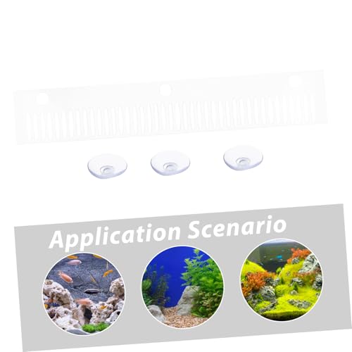 Aquarium Overflow Comb Transparent Fish Comb for Fish Separation Avoids Overflow Easy Installation Lightweight Suitable for Interconnected Aquariums Cups