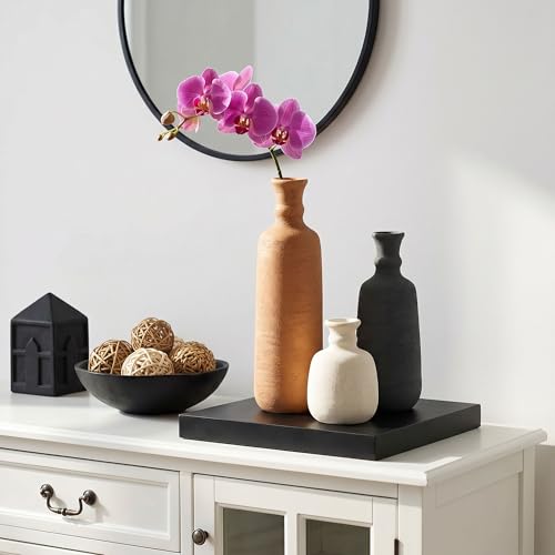 Ceramic Vase Set, 3Pcs Flower Vases for Modern Boho Farmhouse Decor, Decorative Vases for Pampas Grass & Dried Flowers, Distressed Finish - color: G