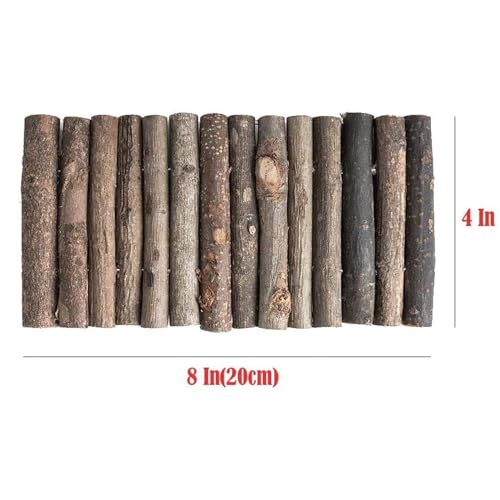 Hamster Bridge Rat Ladder Wooden Bridge Toy for Small Animals Cage Wood Ladder Natural Hideout for Guinea Pig Chinchilla Ferret Reptile (Pack of 2) (2 Ladder) - size: 8.0"L x 4.0"W