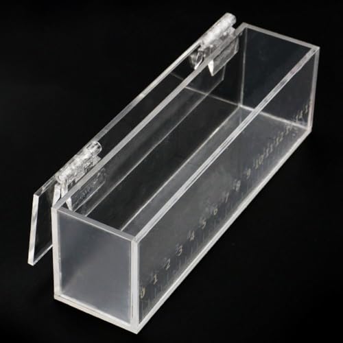 Fish Viewing Box Acrylic Outdoor Indoor Micro Landscape Fish Tanks Fishing Photo Tank Fish Breeding Tanks Photo Box with Scale(S) - size: S
