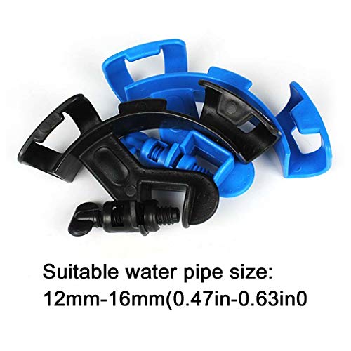 Aquarium Hose Holder Adjustable Polymer Tube Clamp for Fish Tanks, Secure Grip Clip for Water Change Hoses, Fits 12-16mm Pipe