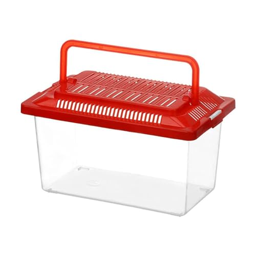 Plastic Turtle Fish Tank Handheld Aquarium Reptisoil Reptile Storage Nest Plastic Fish Bowls Bearded Dragon Habitat Glass Containers Lizards Reptile Feeding Tank Animal Turtle Tank