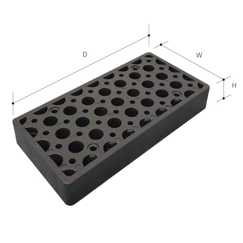 Daidohant Plalevel M-5 (W:Width) 2.8 inches (70 mm) x (D:D) 5.5 inches (140 mm) x (H:Height) 0.2 inches (5 mm) U-shaped Gutter/Level Adjustment/Unland Adjustment (daidohant) 10177401 Black