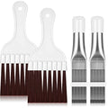 Boao Air Conditioner Condenser Fin Comb, Fin Cleaning Brush Air Conditioner Coil Cleaner Refrigerator Coil Cleaning Whisk Brush Evaporator Radiator Repair Tool(4 Pieces)