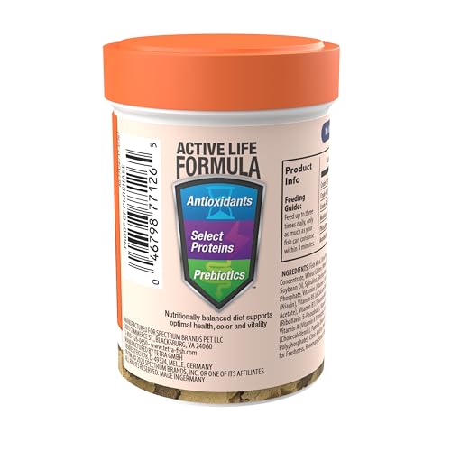 Tetra Goldfish Flakes, Nutritionally Balanced Diet For Aquarium Fish, Vitamin C Enriched Flakes, 1 oz - size: 1 Ounce (Pack of 1)