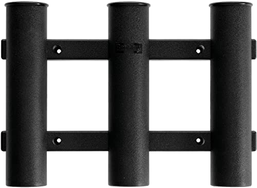 Berkley Tube Rod Rack, Tube Holder for 3 Rods or Combos, Corrosion Proof Durable Polyurethane Frame, Conveniently Save Space and Store Rods Securely and Safely - style: Black Tube Rod Rack