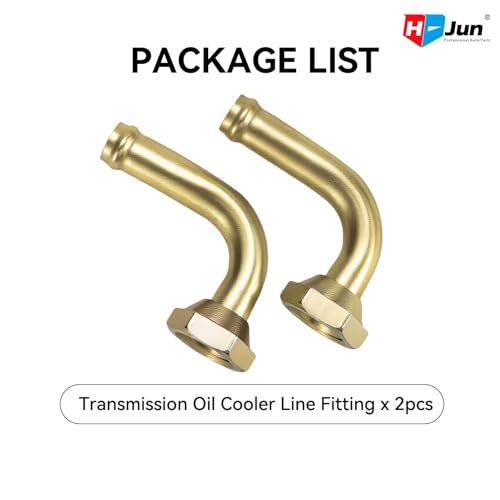 Tansmission Cooler Oil Tube Connector Compatible with Subaru Forester 2.5L 2006-2008, Radiator Trans Cooler Line Fittings (Thread M14x1.5)