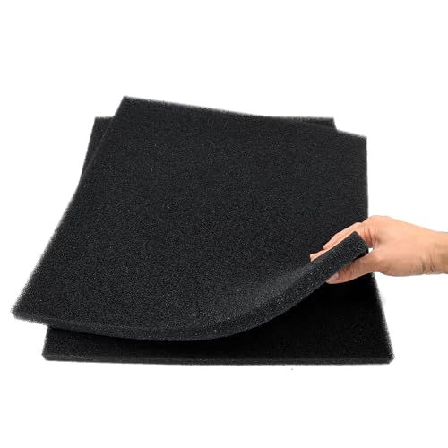 Aquarium Filter Bio Sponge Pad, Foam Sponges Filter Media, Cut fit it Filter Accessories for Fish Tanks and Ponds (18"x18"x0.8" (35PPI) 2 Pack) - size: 18"x18"x0.8" (35PPI) 2 PACK