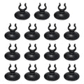 Aquarium Suction Cups, Fish Tank Suction Cups Clips Airline Tube Holders Clamps (Plastic, 15Pcs, Black) for 0.5" Fish Tank Airline Tubing Binding Moss Shrimp Nest, 13x30MM - color: Black, size: 13x30MM