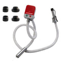 Fuel Transfer Pump (3.2GPM),Gas Can Pump with Hand Nozzle for Quick Stop Flow Control,51" Hose Automatic Gas Pump with 4 Gas Can Fittings, Battery Powered Portable Siphon Pump for Oil,Gasoline, Diesel